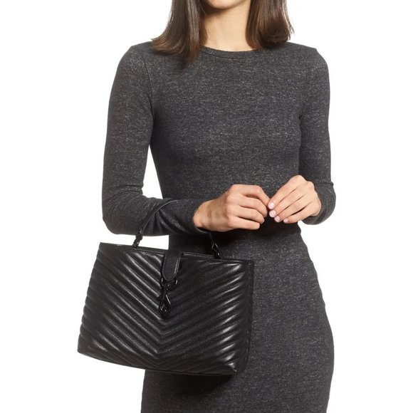 Rebecca Minkoff Bags Nwt Rebecca Minkoff Edie Large Top Handle Satchel Leather Crossbody Bag
